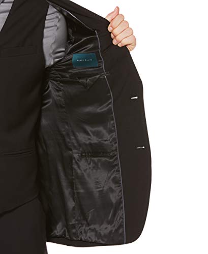 Perry Ellis Men's Solid Stretch Suit Jacket with Chest Pocket, Two-button Closure, Two Front Flap Pockets, Textured Fabric3