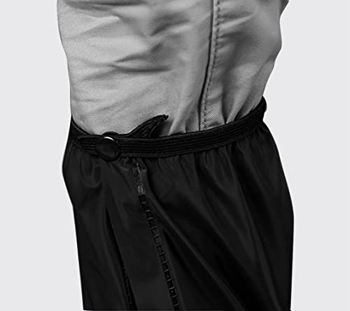 Springen Waterproof Rain Boot Shoe Covers With Reflector, Cycling Shoe Covers With Zipper, Motorcycle Rain Gear For Women & Men, Reusable & Foldable, Non-Slip (Black, 1 Pair) (Xx-Large) #TOP2