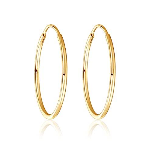 18K Gold Filled Small Hoop Earrings for Cartilage Women