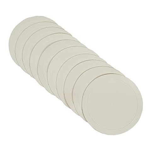 The Soccer Store Set of 10 Flat Disc Markers (White, 15 cm) Cover