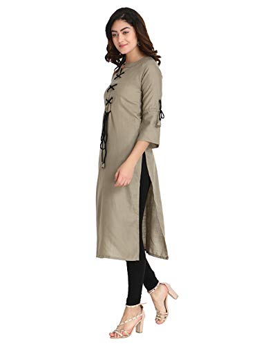 Image of DHRUVI TRENDZ Women's Rayon Kurta