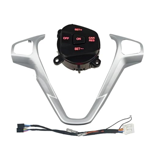 Régulateur de Vitesse Ford Fiesta Boutons Volant Multifonction Rétroéclairés Rouge 13-15