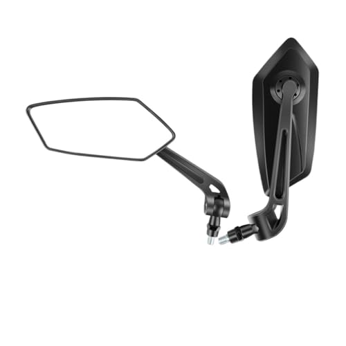 Espejos retrovisores giratorios para manillar de motocicleta y ciclismo con reflector ajustable