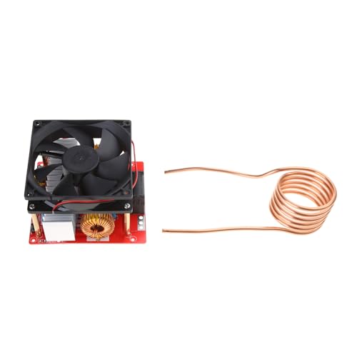 1000W ZVS placa de calefacción inductiva calentador de placa de cocción tubo de bobina de cocina negro y rojo calentador con tubo de cobre