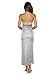 YISENRIY Women Strapless midi Sequin Dresses Bodycon Sleeveless Wedding Guest Sparkly Glitter Formal Cocktail Dress (US, Alpha, Large, Regular, Regular, Silver)