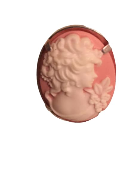 Bague camée réglable jeune fille au papillon argent 925 rose : cadeau idéal