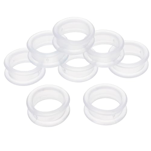 Tofficu 8 Piezas Anillos Protectores de Silicona para Tijeras de Peluquería de Mascotas de Antideslizantes y Cómodos para Corte de Pelo Perros y Gatos