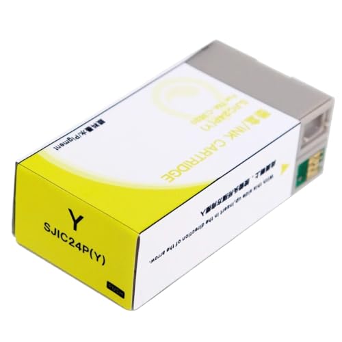Cartouche d'encre SJIC24P-Y pour imprimante étiquettes TM C3520 encre jaune