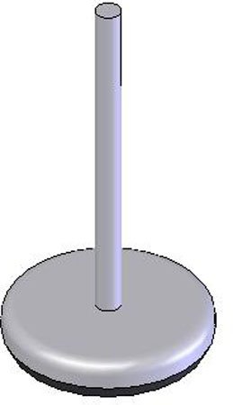 1.20 dia., 5/16-18 thds., 2.25 Lg., 250 Lbs max load, Adjustable Glide w/Nylon Base (1 Each)