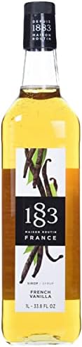 1883 Maison Routin - French Vanilla Syrup - Made in France - Glass Bottle | 1 Liter (33.8 ounces)
