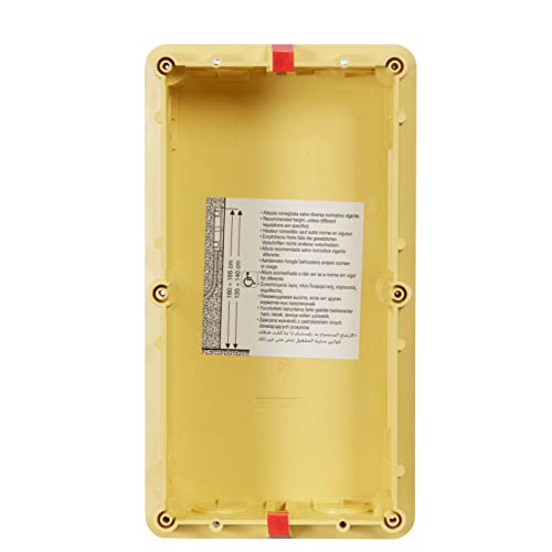 BTICINO, Unterputzdose für SFERA oder LINEA3000 Türstationen, Unterputzkasten für Klingelanlagen, 2-modulig, horizontal und vertikal einreihbar, Sprechanlagen-Zubehör, 350020