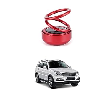 PRIKNIK Solar Energy Rotating Car Perfume with Long Lasting Organic Fragrance, Feel-Good Premium Car Air freshener Compatible with Mahindra SsangYong Rexton