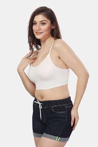 Image of Fabme Women's Nylon Blend Wire Free Casual Full-Coverage Molded Bra