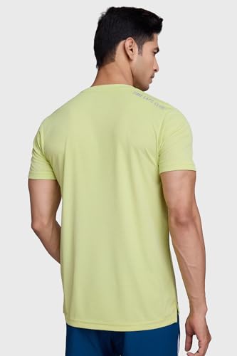 Image of FUAARK Men Moisture Wicking Solid Round Neck Tshirt