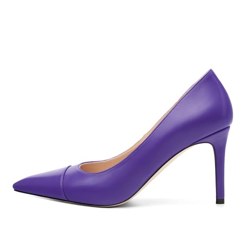 Women's Party Slip On Pointed Toe Matte Sexy Stiletto High Heel Pumps Shoes 3.25 Inch2