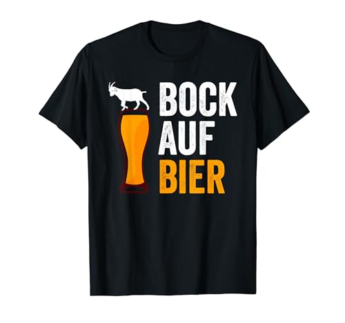 Bock auf Bier - Bicchiere da birra divertente con scritta in lingua tedesca Maglietta