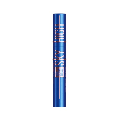 Maybelline New York Sky High Mascara für extreme Länge & volles Volumen mit Bambusextrakt & Tower Flex Bürste, Edles Dunkelblau für strahlende Augen, Nuance: Navy Records, 7,2 ml