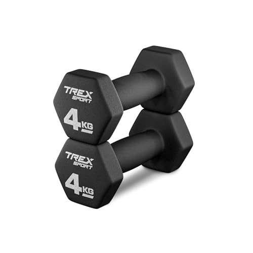 TREX SPORT Neopren Hanteln Set | Kurzhanteln 2er Set 4kg-20kg | Hanteln...