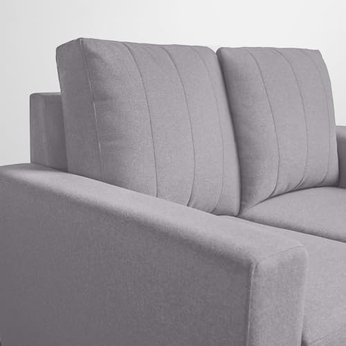 Image of Sleepyhead Bae Designed by Duroflex - 2 Seater Sofa Chair, Premium Fabric |Space-Saving Design |Comfort & Easy Maintenance |3 Years Warranty |Stylish Two Seater for Living Room - Stone Grey