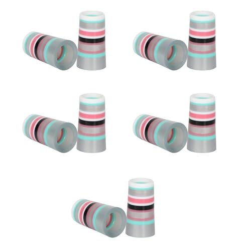 KAKASEA 10 Pcs Golf Ferrules,Golfing Club Ferrules Colorful Golfing Iron Ferrules Fit 0.35Inch Tapered Steel Shafts