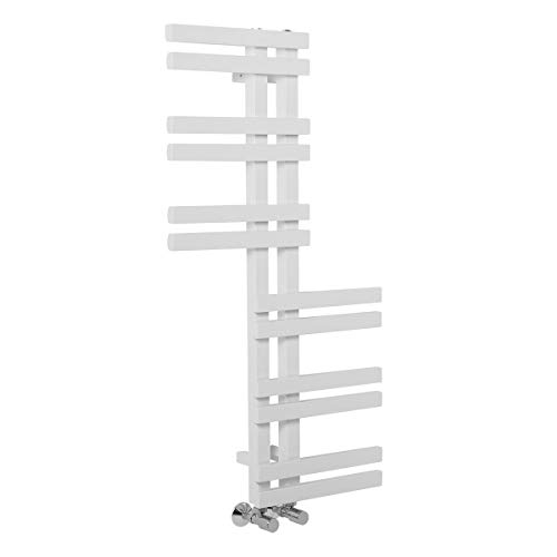 Warmehaus Designer Bathroom Heated Warming Towel Rail Radiator Rad - 1000 x 550 mm - White