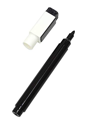 タキザワ 日本製作りたてホワイトボード用マーカー磁石はけ付 20本パック のし柄OPP袋付 通常細書弾丸チップ 日本製で最も経済的な磁石はけ付ホワイトボード用マーカー 黒 T22-Q89-120-20