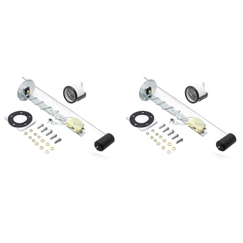 Jauge de niveau de carburant 0-90 ohms 52mm universelle 12V/24V pour voiture et bateau - Pack de 2