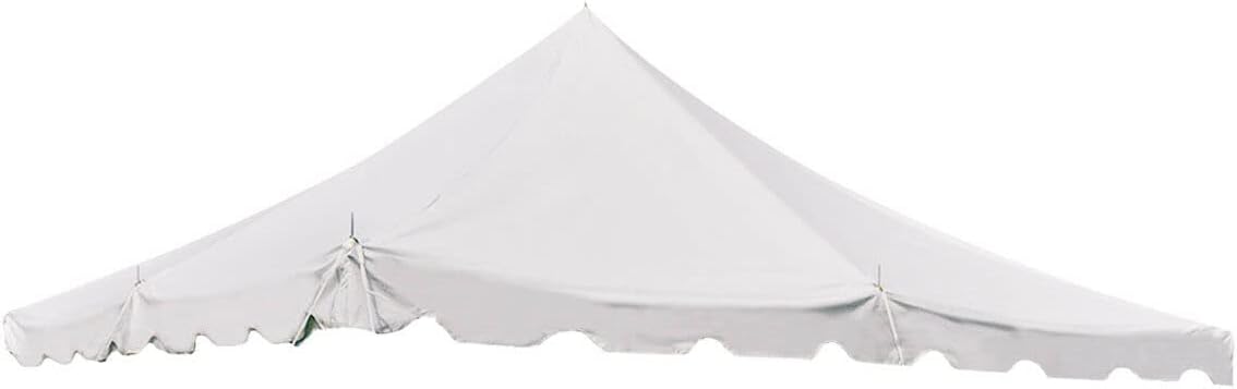 20' x 20' Party Tents Direct Replacement Weekender Pole Tent Top | 14oz Translucent Vinyl | Blue/White | Outdoor | for Parties Weddings and Events | Commercial and Residential Use (TOP ONLY)