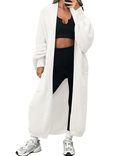 10 Best Longline Cardigans to Elevate Your Everyday Style 3 LILLUSORY Women's Oversized Long Cardigan Sweater