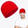 Synthetic Microfleece Tactical Polartec Watch Cap Fleece Youth Mens Winter Hat Military Tactical Skull Cap Beanie, Red, M #1