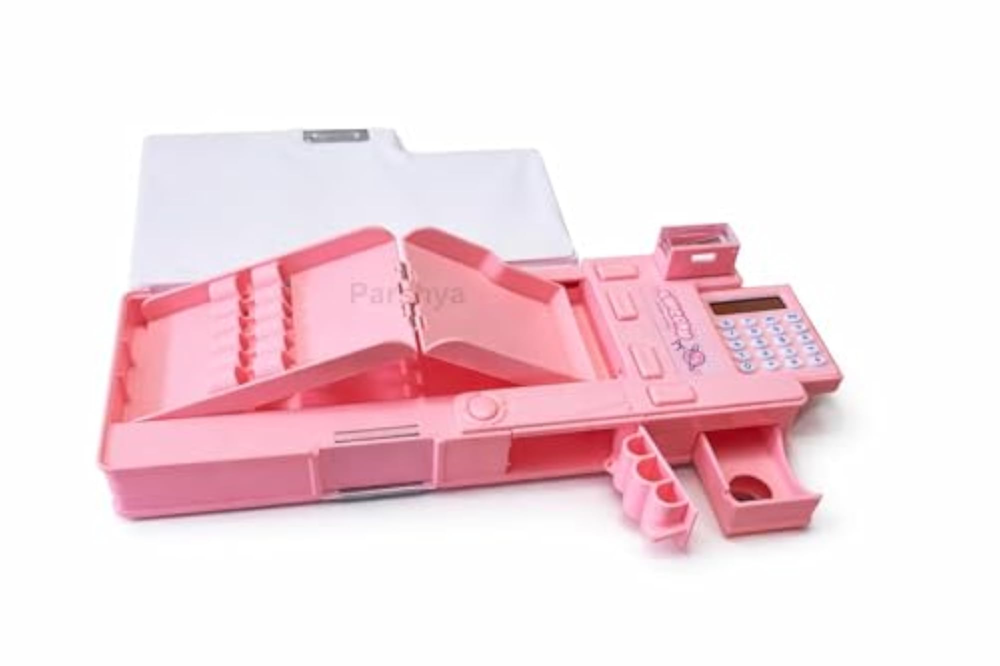 Plastic Multifunctional School Pencil Box with Calculator