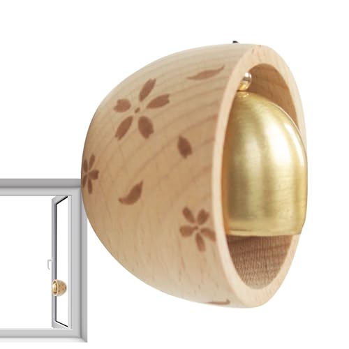 Timbre de puerta de madera, timbre magnético de madera, bienvenida al jardín para el hogar | magnéticos de madera para timbre de puerta, imán para la entrada, compra de