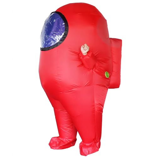 Mxosum Impostor Inflatable Costume For Adult Funny Halloween Spacesuit Costume Astronaut Figures For Adult Game Fans thumb #4