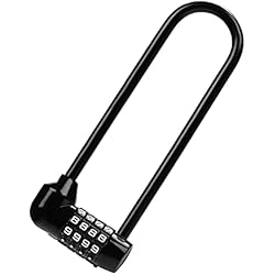 Candado Stanley Con Clave Kurtzy Candado Seguridad Combinación 4 Dígitos – 16 cm con Grillete Largo – Candado Resistente Exterior Impermeable con Código Reconfigurable - Candado Largo Bicicleta, Gimnasio, Escuela, Cobertizo