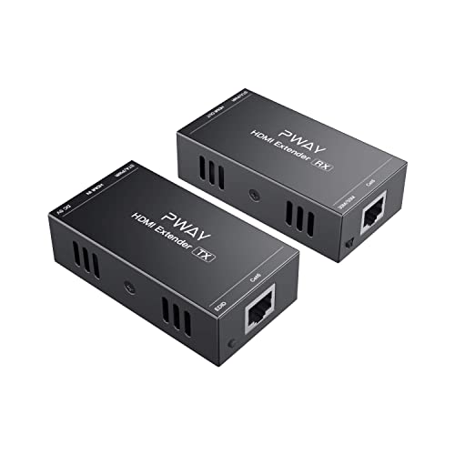 PW-HT202P(POC) HDMI Extender 165ft/50 Meter Cat5e/Cat6 Kable Full HD 1080P Kontrolle der Daten &uuml;bertragung Eine Stromversorgung