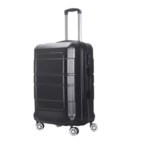 MUdson Trunk 20" Black Luggage Travel Bag Trolley Bag Suitcases Luggage Set Durable2