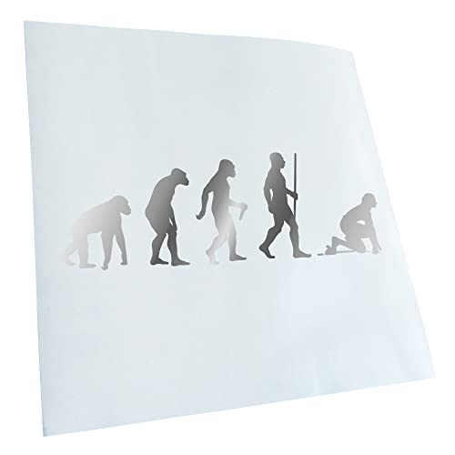 Kiwistar - Autocollant - Sprint Running Evolution - chrome - G24 - Pour voitures, vélos, véhicules, motos, cyclomoteurs, tuning, vitres arrière