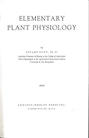 Elementary plant physiology B0007E3TP2 Book Cover