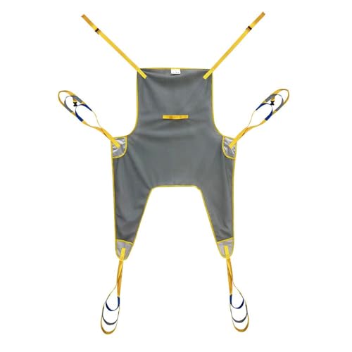 Tmendy Arnés Elevación Paciente Cuerpo Completo, Grúa de Paciente, Eslinga De Elevación con Accesorios De Bucle,para Posicionamiento Y Elevación De La Cama,Enfermería