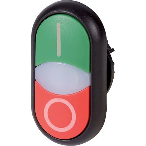 Eaton 284831 double bouton plat équipé d'un détecteur de lumière intégré