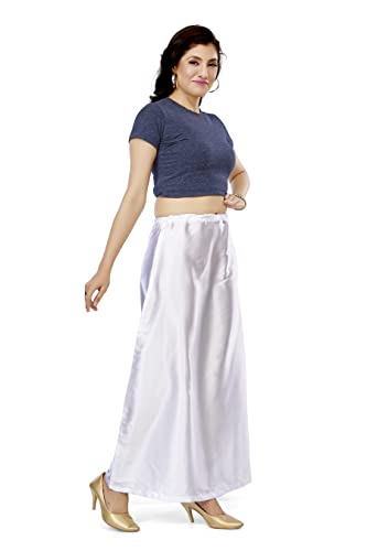 Image of Madhu Fashion Women's Satin Saree Petticoat Saree Underskirt