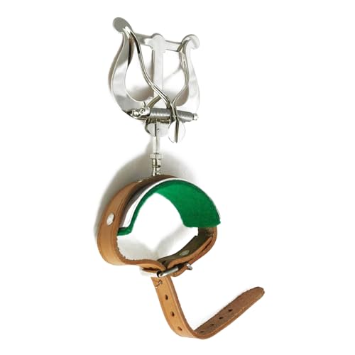 Soundman® Lyre pour Flûte Traversière, en Laiton Nickelé, Rembourrée, Porte-Partitions