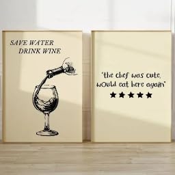 Affiche nouilles et pâtes lot de 2 posters cuisine minimaliste sur toile 70x100 cm