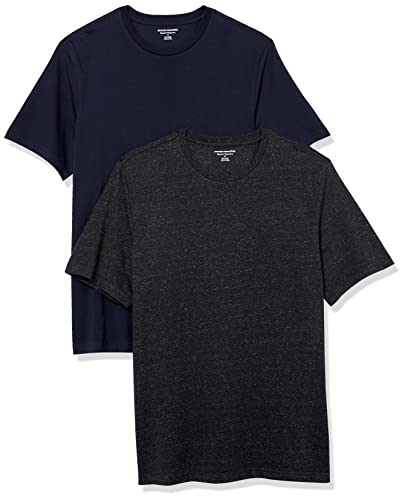 Image of Amazon Essentials Men's Short-Sleeve Crewneck T-Shirt, Pack of 2