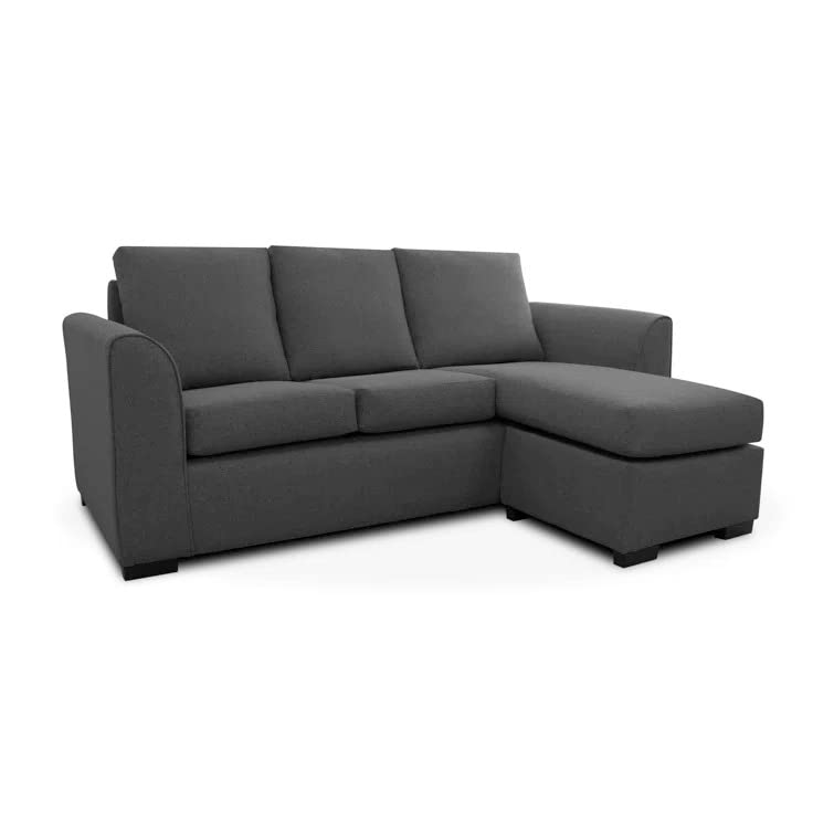 Elegant 3 Seater L Shaped Sectional Sofa Set for Living Room (Right Side,Charcoal)-image-8