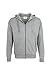 Produktbild HAKRO Jacke mit Kapuze - 605 - grau meliert - Größe: 3XL