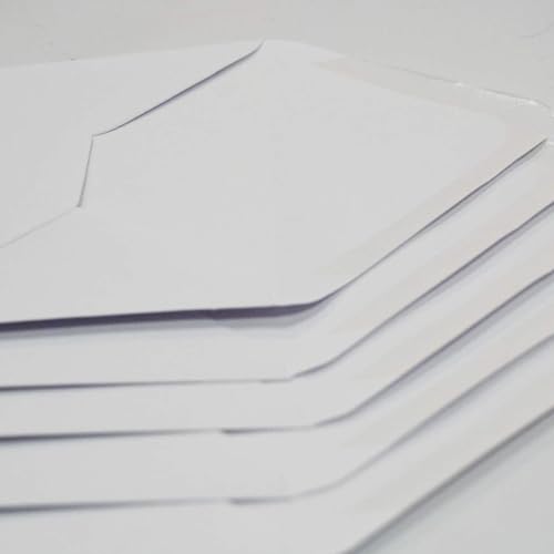 Image of Craft UK 50 Scalloped Cards and Envelopes, White, 6 x6-Inch, 25 x 55 mm 385 836