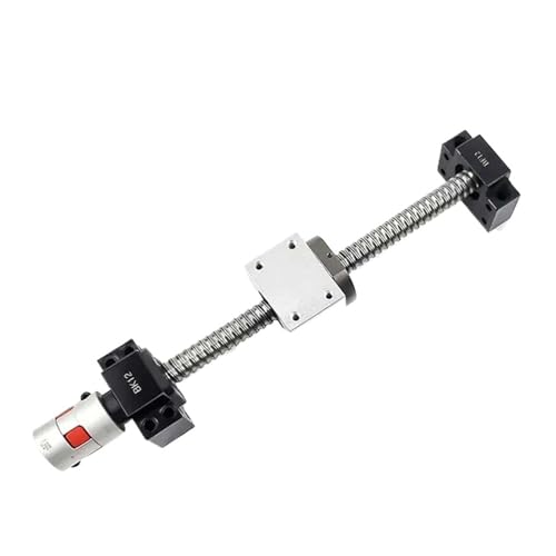 Metal Ball Screw nut end Processing 2pcs SBR25 Linear Guides Ball Screw Kit with 4pcs SBR25UU Slider Blocks+1 Kit 300-1000mm SFU2510 for Router Engraving(450mm)