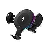 ALLSUN Wireless Car Charger, 10W Qi Fast Charging Auto-Clamping Air Vent Car Phone Holder Mount, Compatible with iPhone 12/12Pro/11/11 Pro/XS/Max/XR/X/ 8, Samsung Galaxy S20/ S10/ S9/ S8, Note 9, etc