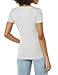 Amazon Essentials Women's Slim-Fit Short-Sleeve V-Neck T-Shirt, Pack of 2, White/Light Grey Heather, X-Large